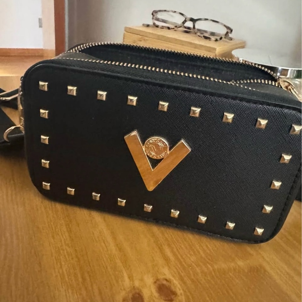 Black Studded Crossbody Bag